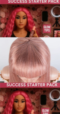 Pink straight Remy Hair Short Bang Bob